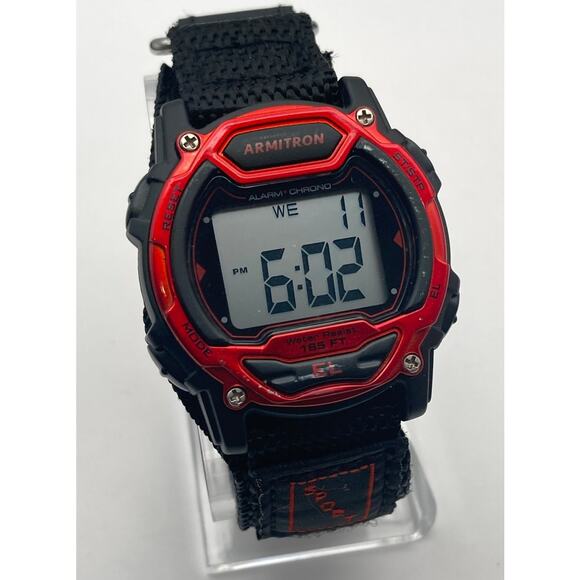 Armitron EL Pro Sports Men Multifunction Sorts Digital Watch 39mm Timer WR 165ft - Picture 1 of 7